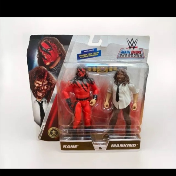 WWE Kane Vs Mankind 2 Pack 6" Mattel Wrestling Action Figure New In Box [A2] - Picture 6 of 7